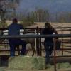 Megan and Dad at the barn in AZ. 